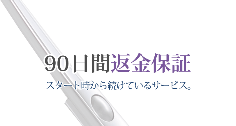 ９０日間返金保証について